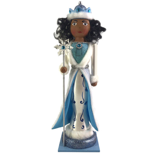 Fancy African American Queen Nutcracker Snow Queen 14 inch-Nutcracker Ballet Gifts