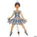 Snowflake Dancer Pull Puppet Ornament Brown Hair 6 inch - Nutcracker Ballet Gifts