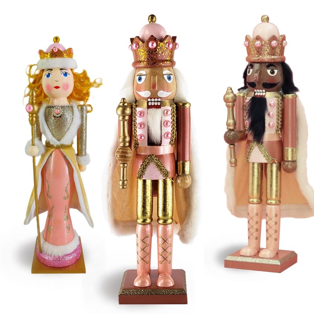 Rose Gold Nutcrackers are the perfect addition to your holiday decor
