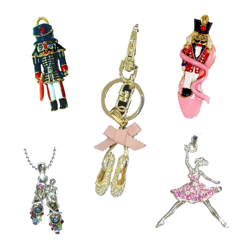 Ballerina and Nutcracker Jewelry and charms for ballerinas and girls