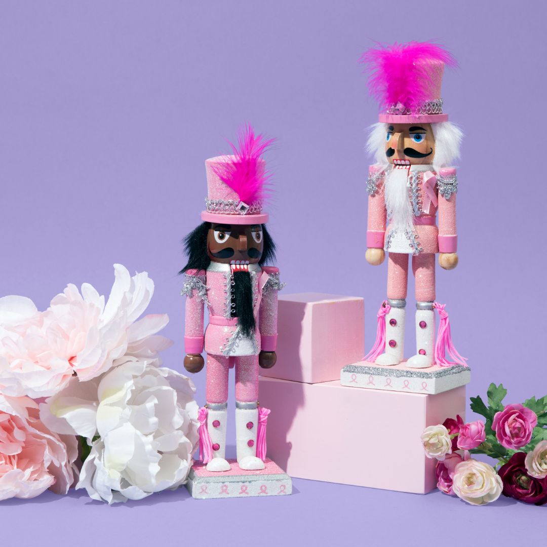 Breast Cancer Awareness and Support Nutcrackers