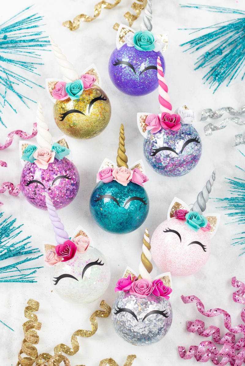 Glitter Unicorn Ornament