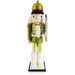 Slim Chartreuse Soldier Nutcracker – 14″ Holiday Statement Décor with Fur Boots & Glitter Finish-Nutcracker Ballet Gifts