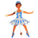 African American Snowflake Dancer Pull Puppet Ornament 6 inch-Nutcracker Ballet Gifts