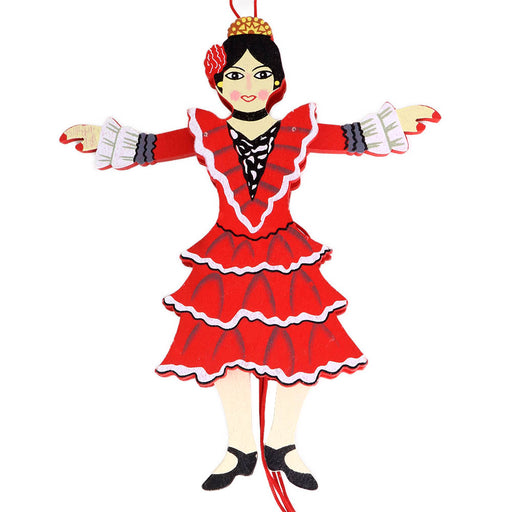 Spanish Dancer Land Of Sweets Pull Puppet Ornament 6 inch-Nutcracker Ballet Gifts