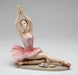 Porcelain Ballerina Posing in Pink Tutu Dress Figurine - Nutcracker Ballet Gifts