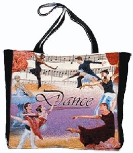 Dance Tapestry Printed Trendy and Unique Tote Ballet Bag - Nutcracker Ballet Gifts