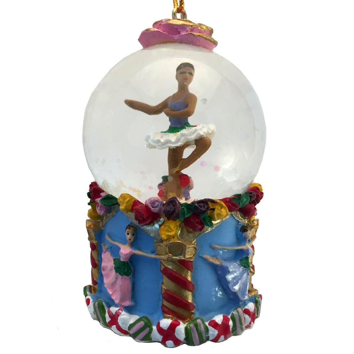 Nutcracker Ballet Gifts Porcelain Trinket Box African American Ballerina Purple main image 1