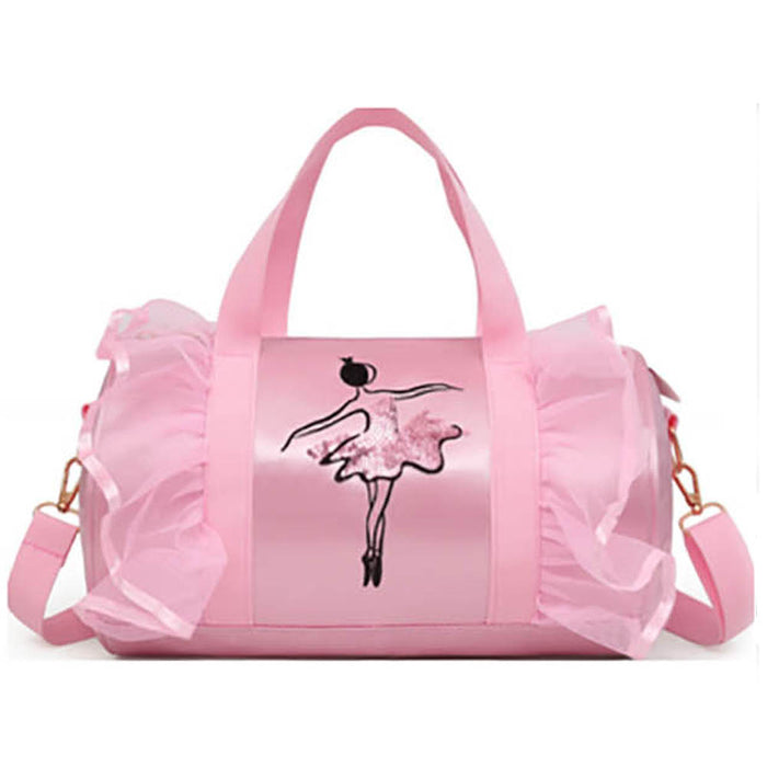 Pink Ballerina Satin and Lace Duffle - Nutcracker Ballet Gifts