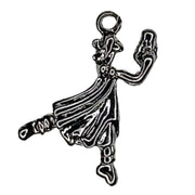 Dancing Clara with Nutcracker in Silver or Gold Charm for Bracelet - Nutcracker Ballet Gifts