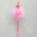 Ballerina with tutu Pink Furry Ball Pen - Nutcracker Ballet Gifts