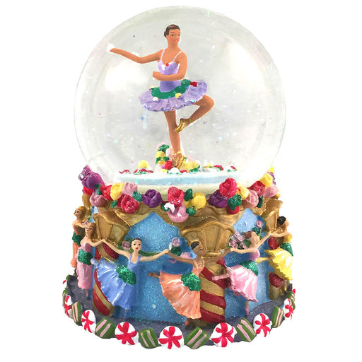 Musical African American Waltz of the Flowers Snow Globe-Nutcracker Ballet Gifts