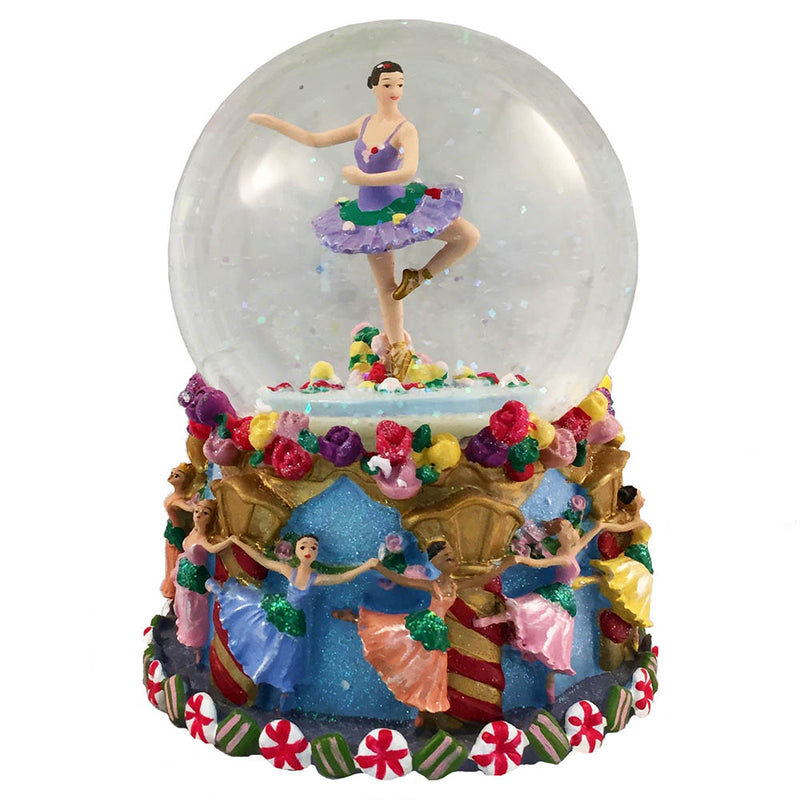 Musical Waltz of the Flowers Ballerina Turning Snow Globe - Nutcracker Ballet Gifts