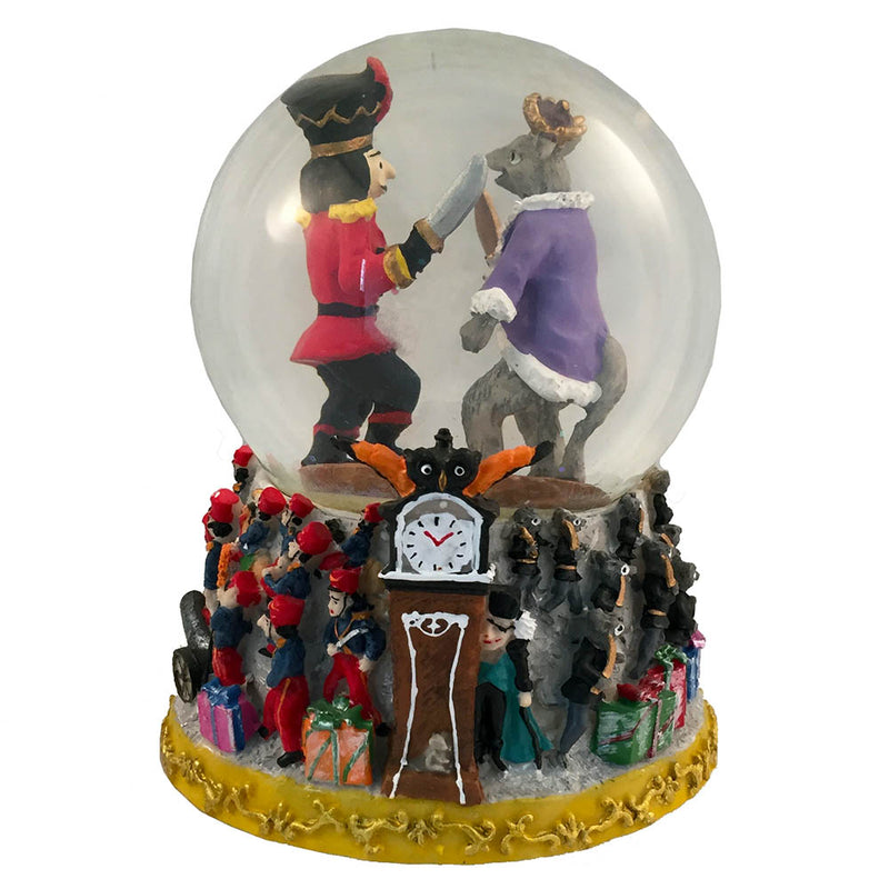 Musical Fight Scene Snow Globe Plays Nutcracker Suite March - Nutcracker Ballet Gifts