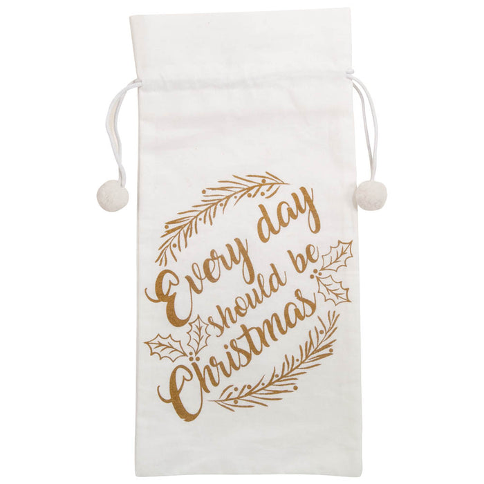 Christmas Bottle Bag with 'Every Day Should Be Christmas'-Nutcracker Ballet Gifts