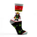 Classic Mouse King Holiday Background Black White and Red Sock - Nutcracker Ballet Gifts