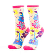 Multicolor Flower Sock with Dancers - Nutcracker Ballet Gifts