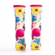Multicolor Flower Sock with Dancers - Nutcracker Ballet Gifts