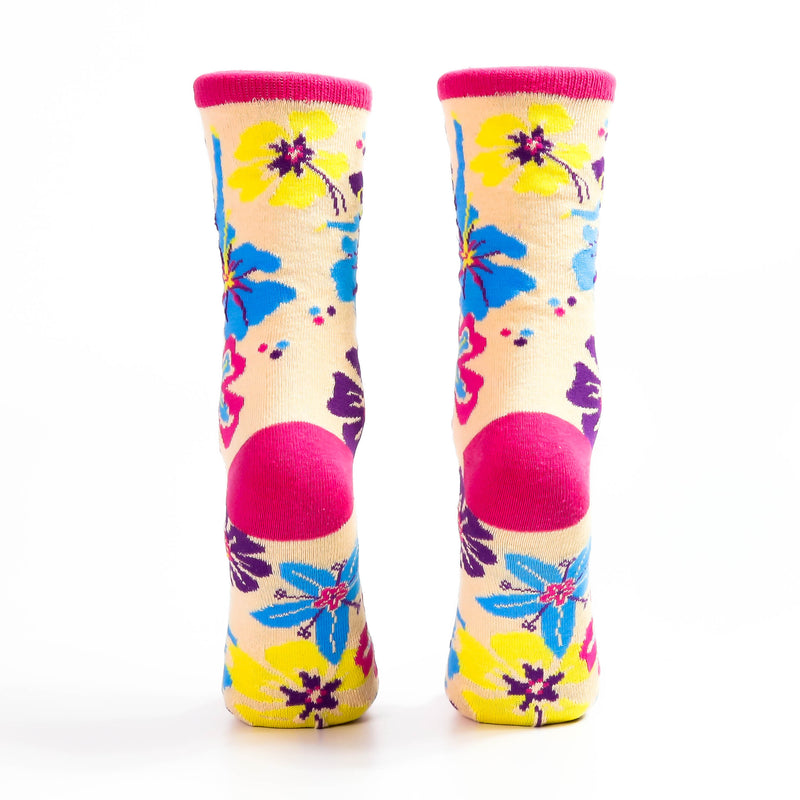 Multicolor Flower Sock with Dancers - Nutcracker Ballet Gifts