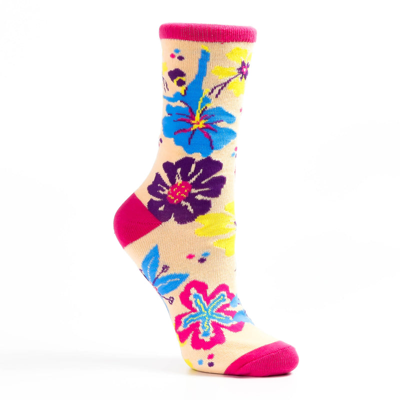 Multicolor Flower Sock with Dancers - Nutcracker Ballet Gifts