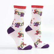 Nutcracker and Mouse King Fight Scene Light Weight Sock - Nutcracker Ballet Gifts
