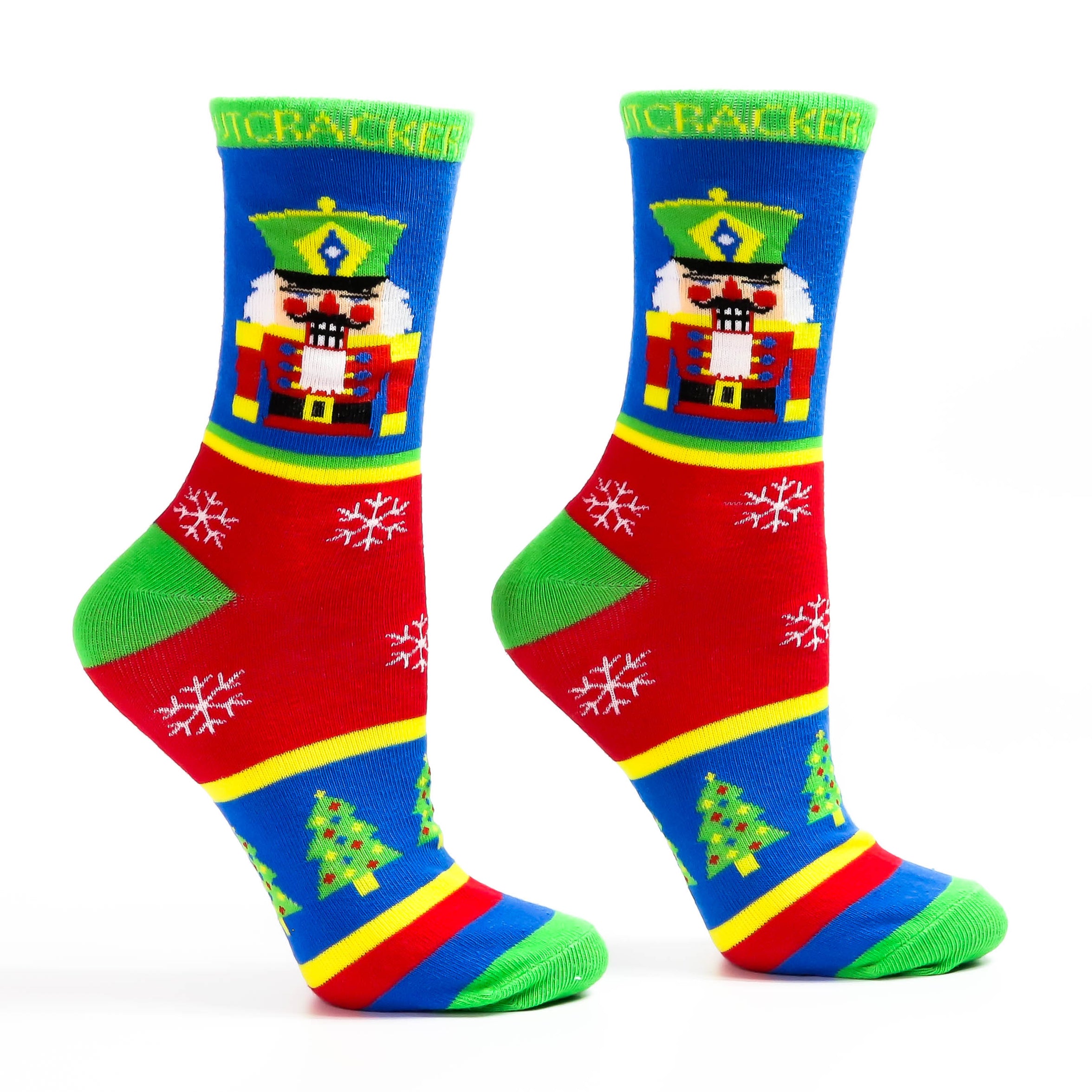 Multicolor Christmas Nutcracker Light Weight Sock — Nutcracker Ballet Gifts