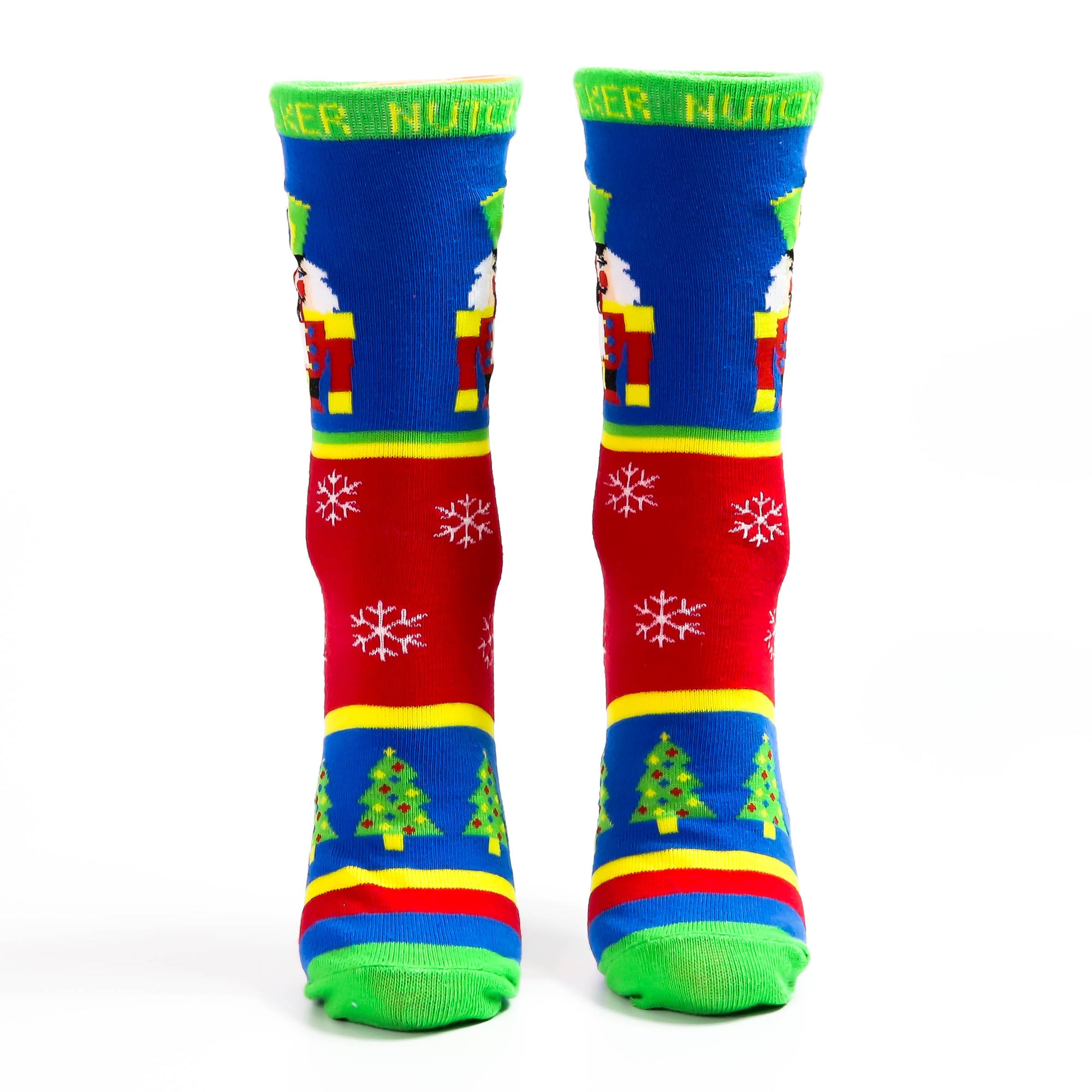 Multicolor Christmas Nutcracker Light Weight Sock — Nutcracker Ballet Gifts