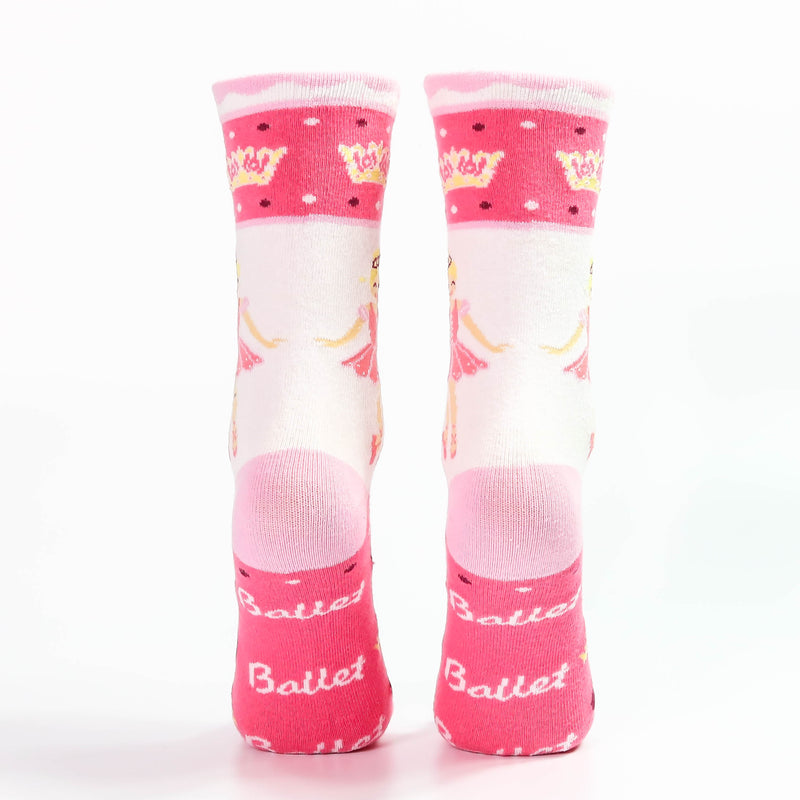 Sugar Plum Ballerina I Love Ballet Pink Socks - Nutcracker Ballet Gifts