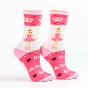 Sugar Plum Ballerina I Love Ballet Pink Socks - Nutcracker Ballet Gifts