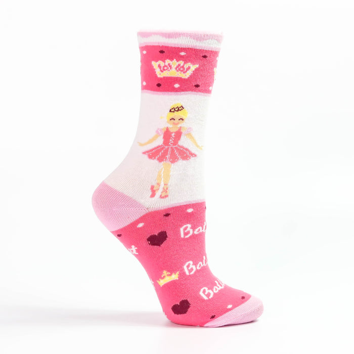Sugar Plum Ballerina I Love Ballet Pink Socks - Nutcracker Ballet Gifts