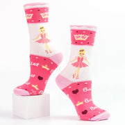 Sugar Plum Ballerina I Love Ballet Pink Socks - Nutcracker Ballet Gifts