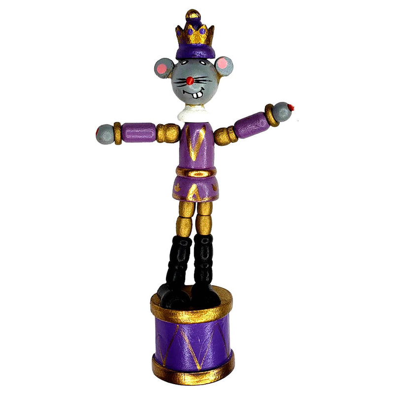 Mouse King Push Puppet Nutcracker Ornament 5 inch - Nutcracker Ballet Gifts