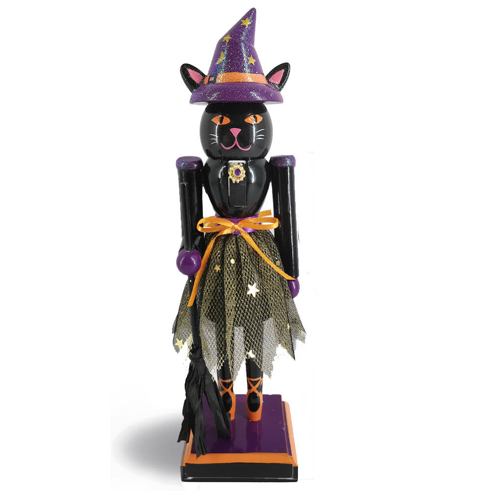 Black Cat Nutcracker Halloween Decoration — Nutcracker Ballet Gifts