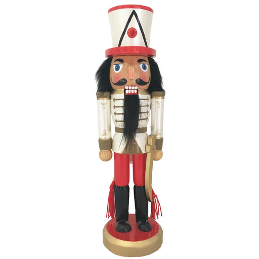 Soldier Nutcracker Red White Gold and Sword 10 inch - Nutcracker Ballet Gifts