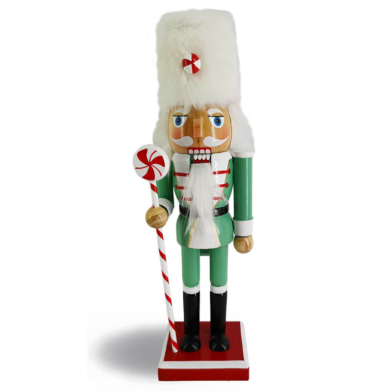 Retro Christmas Decorating Mint Green Nutcracker