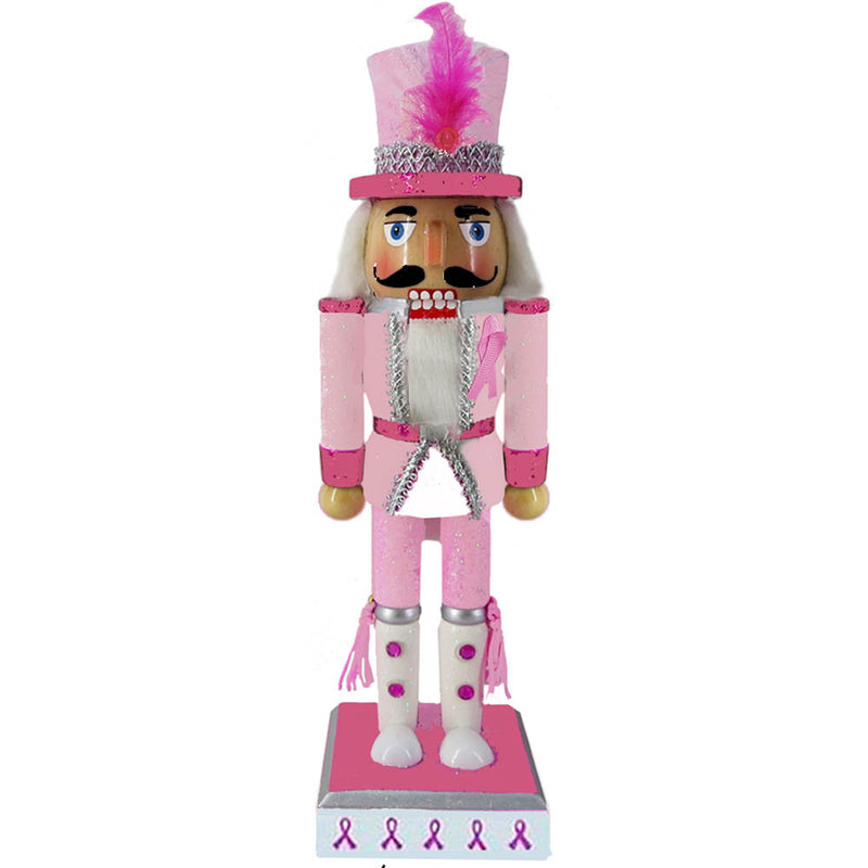 Breast Cancer Support Soldier Nutcracker 10 inch-Nutcracker Ballet Gifts
