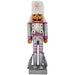 Soldier Nutcracker Silver and Pink Glitter with Fur Hat 12 inch-Nutcracker Ballet Gifts