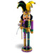 Mardi Gras Jester Nutcracker Purple Yellow and Fleur De Lis 12 inch - Nutcracker Ballet Gifts