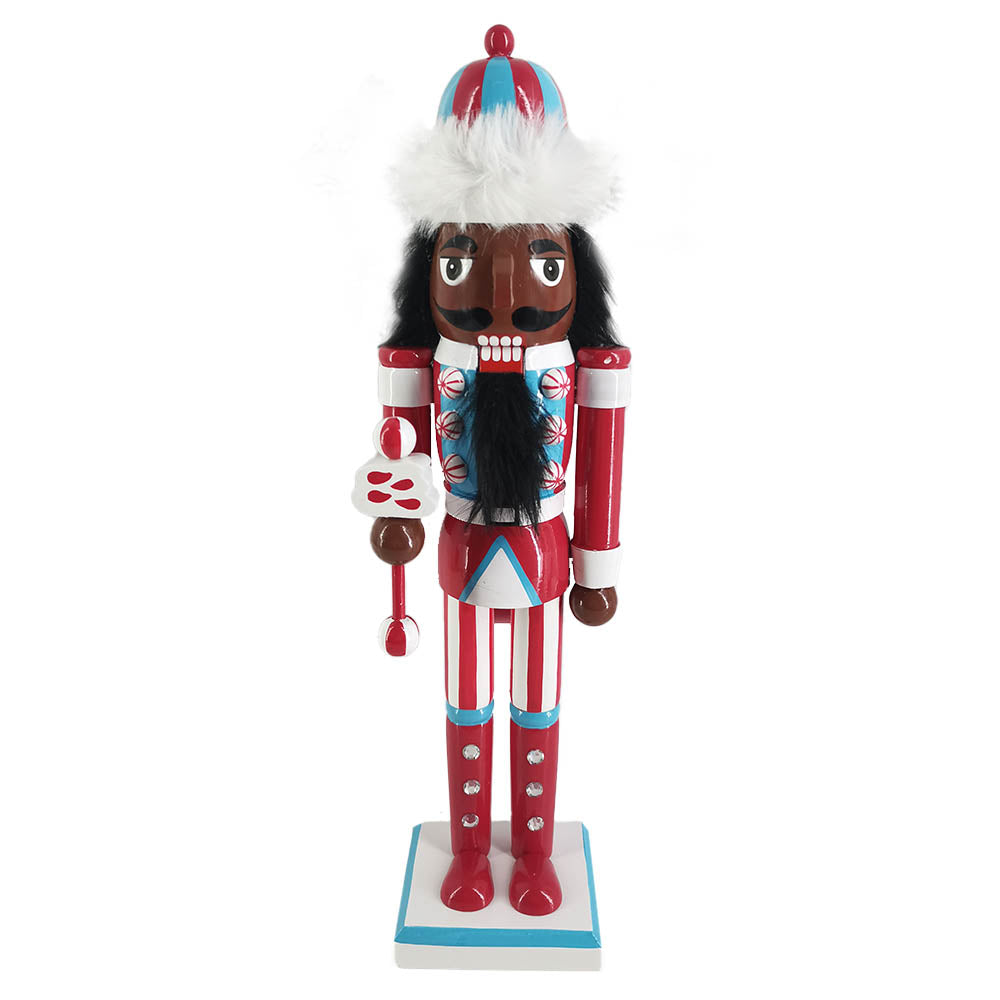 Retro Christmas African American Nutcracker Decoration — Nutcracker