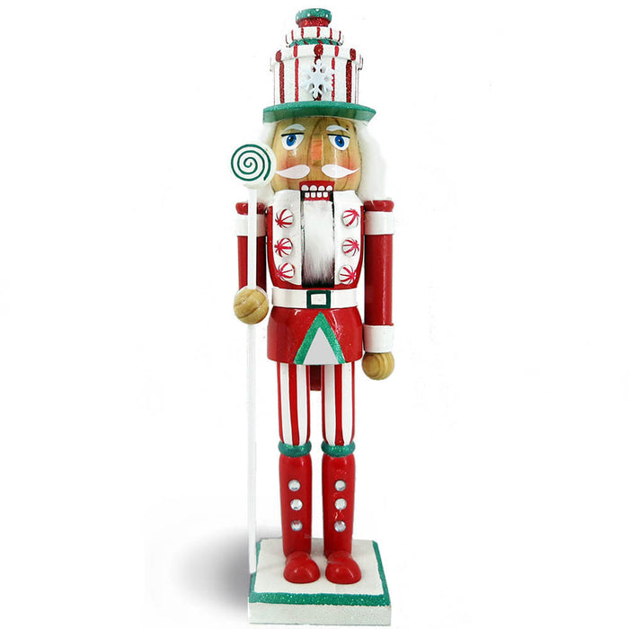 Candy Cane Nutcracker Red Green Glitter and Present Hat 15 inch-Nutcracker Ballet Gifts