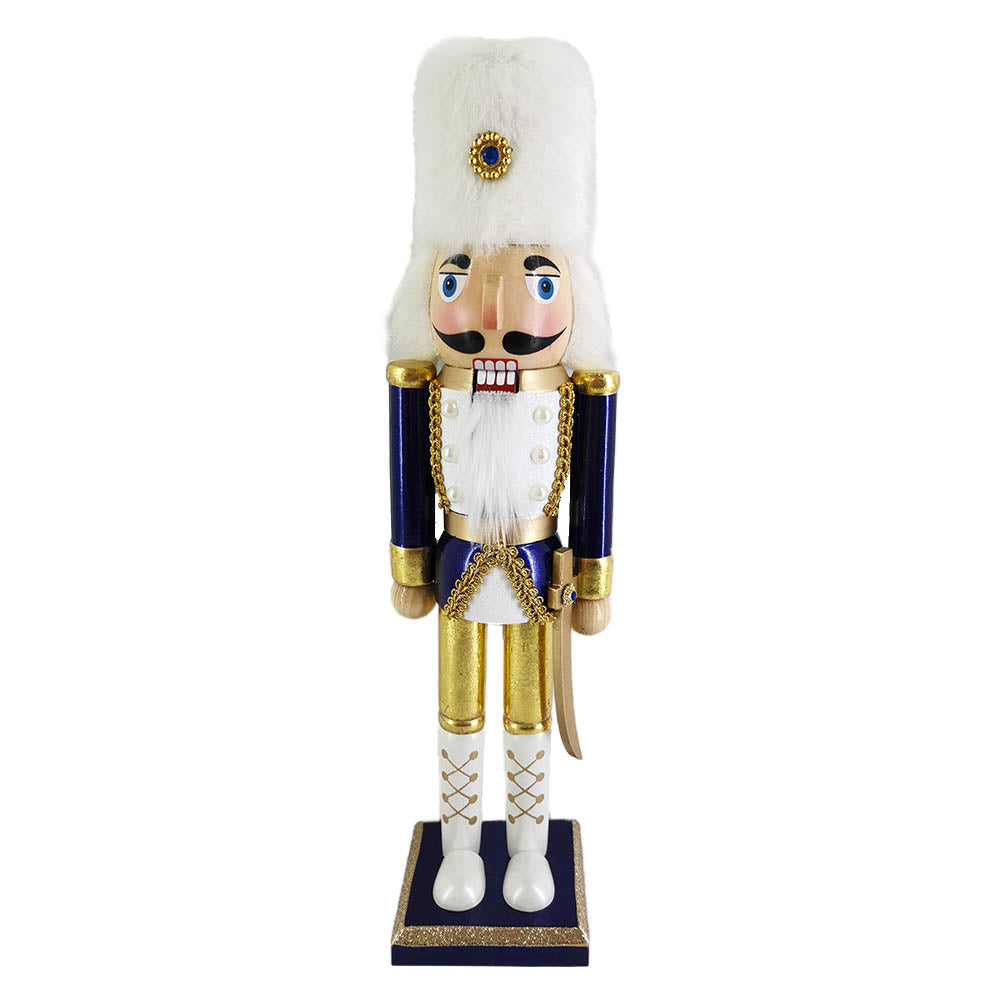 Luxury Gold and Navy Decorative Nutcracker — Nutcracker Ballet Gifts