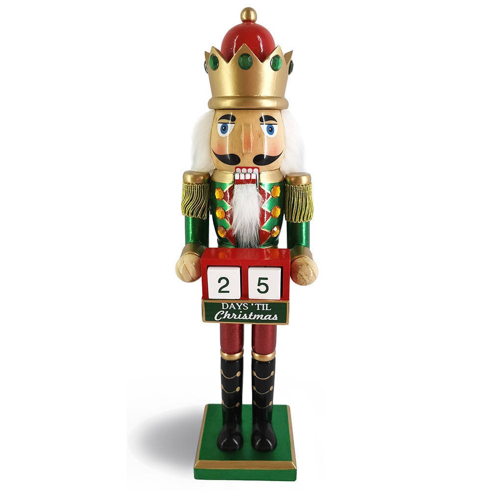 Green and Red Countdown to Christmas Nutcracker — Nutcracker Ballet Gifts