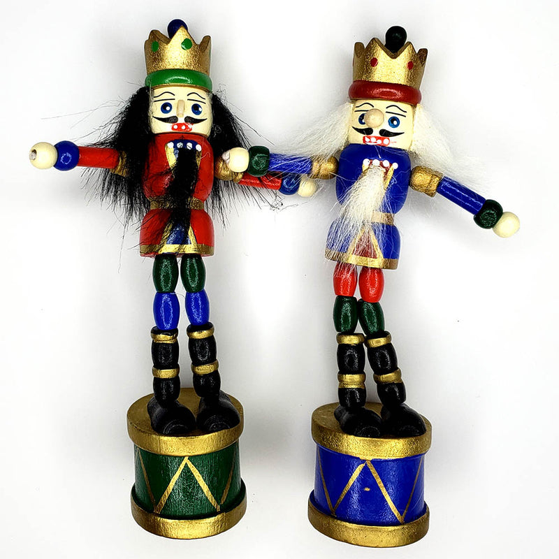 Push Puppet Nutcracker Ornament Assorted 5 inch - Nutcracker Ballet Gifts