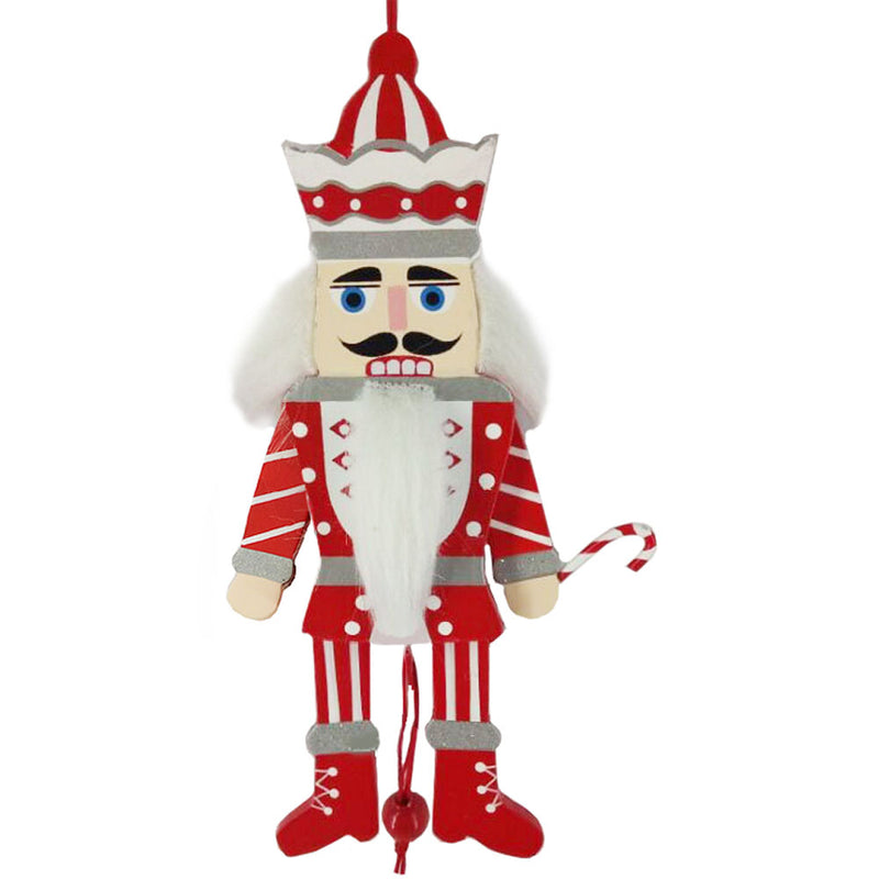 Candy Cane Pull Puppet Nutcracker Ornament 6 inch - Nutcracker Ballet Gifts