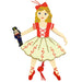Clara Pull Puppet Ornament Blonde Hair 6 inch - Nutcracker Ballet Gifts