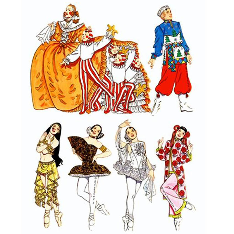 Nutcracker Ballet ACT 2 Cardboard  Ornaments - Nutcracker Ballet Gifts