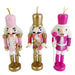 Nutcracker Ballet Ornaments Pink and Gold Set of 3