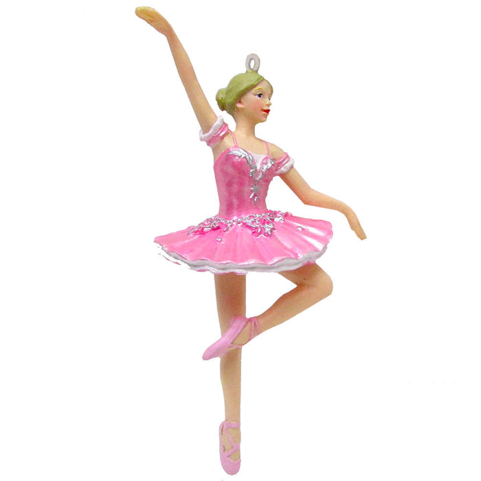 Ballerina in Pink Tutu Resin Ornament 4 inch - Nutcracker Ballet Gifts