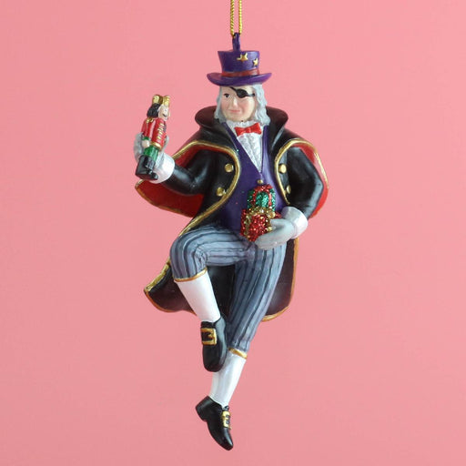 Uncle Drosselmeyer Resin Ornament with Nutcracker 4 inch - Nutcracker Ballet Gifts