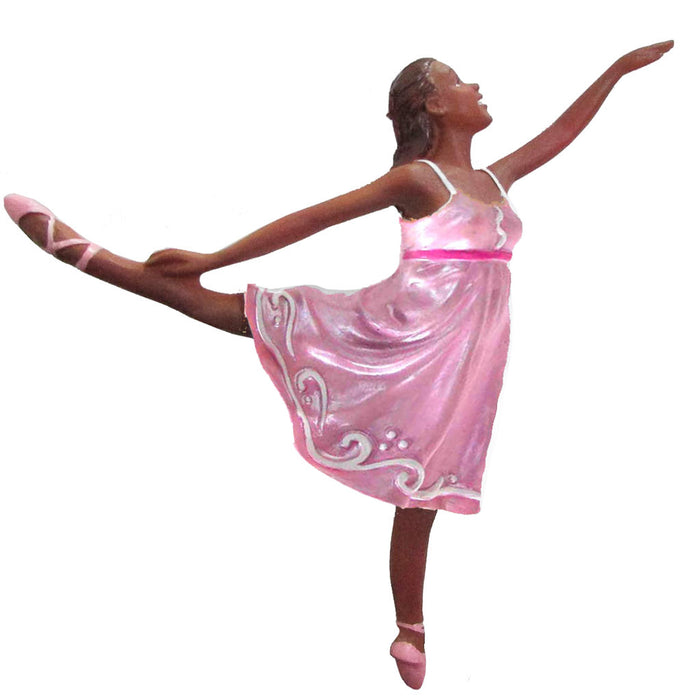 African American Romantic Ballerina Ornament — Nutcracker Ballet Gifts